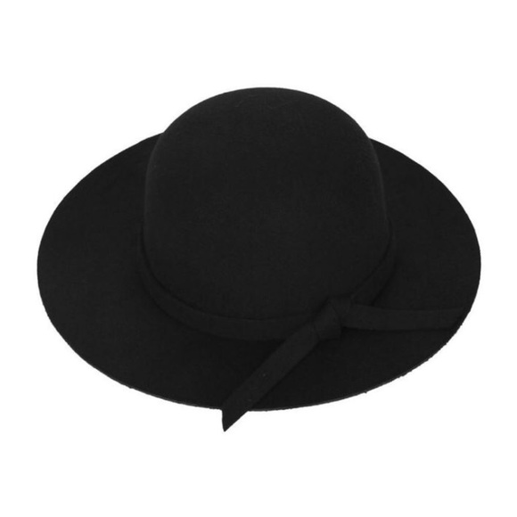 kids black floppy hat